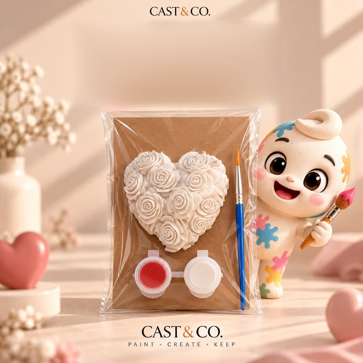 Rose Heart Painting Kit