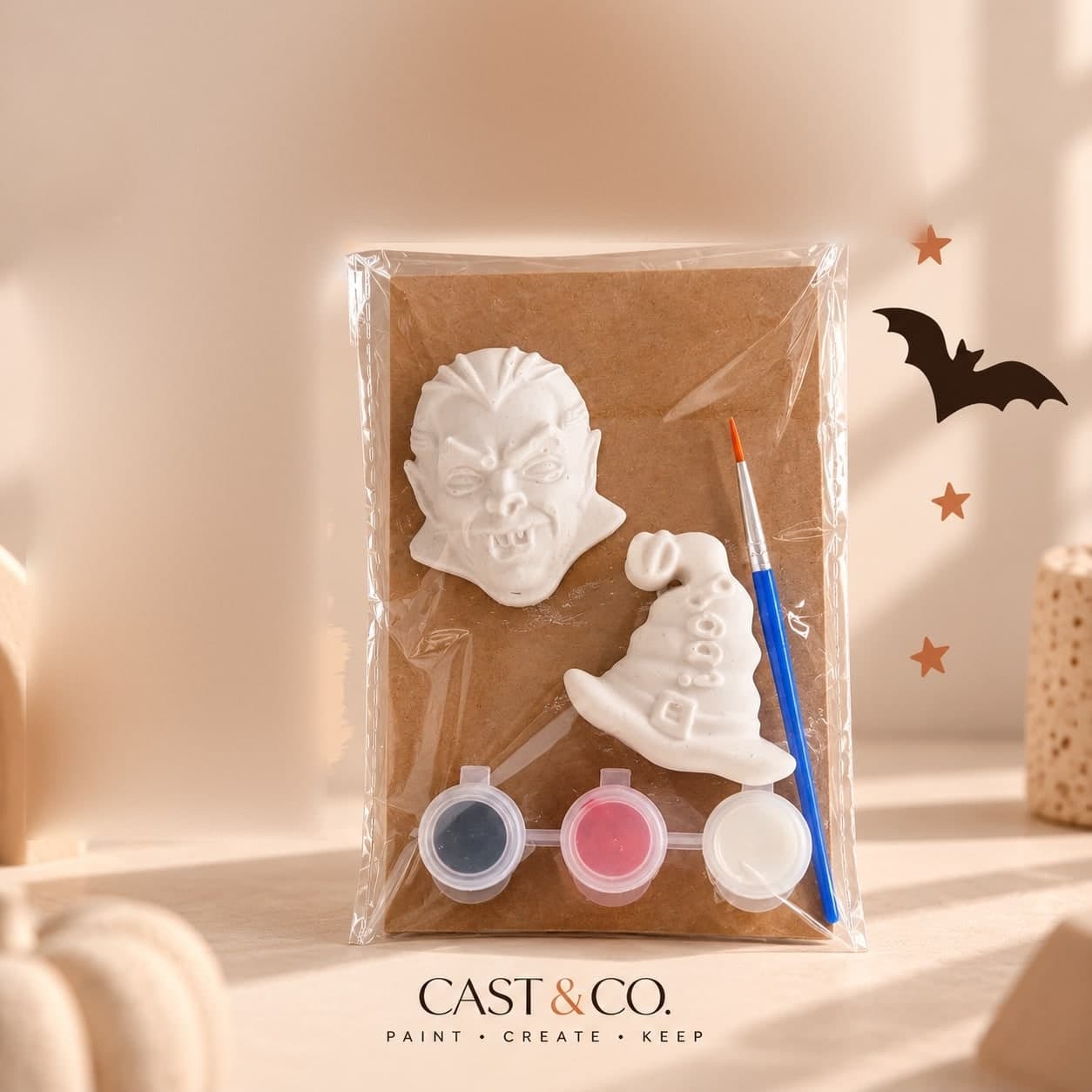 Vampire & Witch Hat Painting Kit